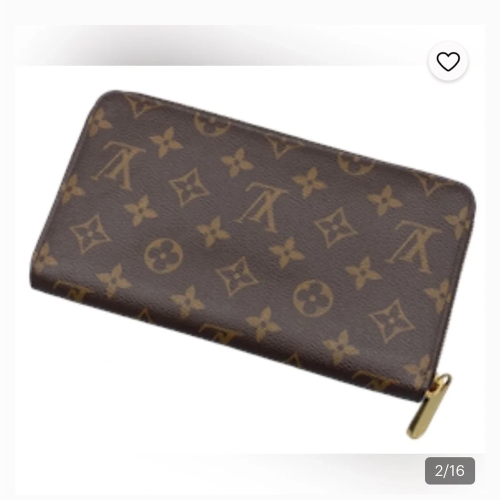 Louis Vuitton Monogram Zip-Around Wallet - Brown/Gold